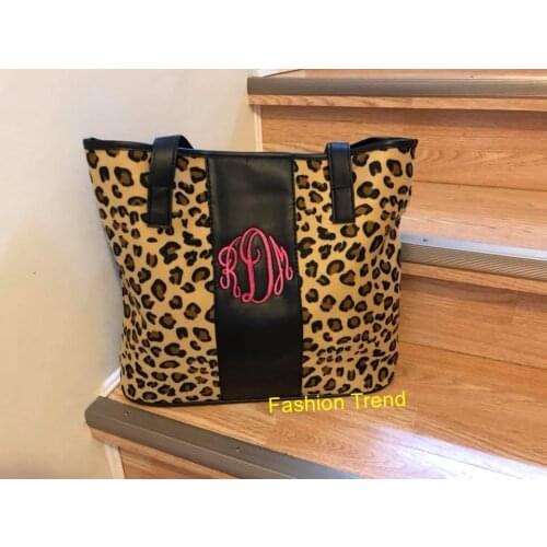 50pcs/lot 2019 Newest Popular High Quality Cheap Fashion Cute Lady Tote Bag Leopard Print Shopping Shoulder Bag