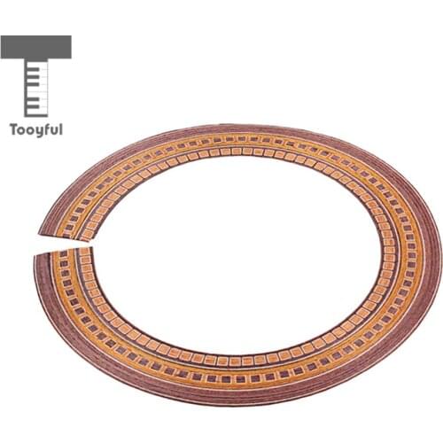 Tooyful Exquisite Wood Acoustic/Classical Guitars Sound Hole Decal Sticker Rosette Inlay DIY Guitar Decoration Adornment