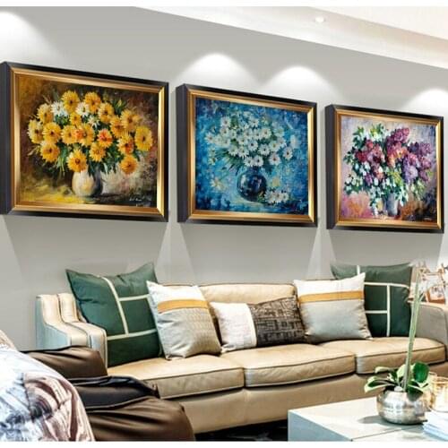 Belarusian Famous Modern Impressionist Artist Colorful Flowers Canvas Painting Prints Poster Wall Art Picture Home Decoration