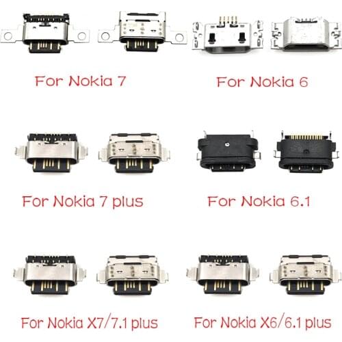 For Nokia 3 6 7 Plus 8 6.1 7.1 5.1 Plus X5 X6 X7 USB charging charger dock connector port plug flex cable