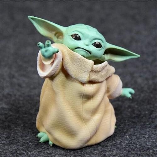 Disney Master Baby Yoda 8cm Action Figures Anime Figurine Toy Decoration Collectibles Toys for Children