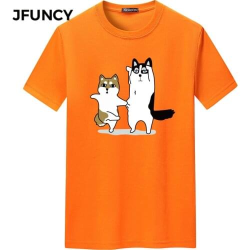 JFUNCY Oversized Men T-shirt Mens Summer Loose T-shirts Short Sleeve Cotton Harajuku Graphic T Shirts Camiseta Camisa Masculina