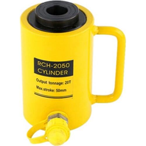 20 Ton 50mm Hollow Hydraulic Cylinder RCH-2050 Hydraulic Jack Stroke 50mm Need To Be Used with Hydraulic Pumps