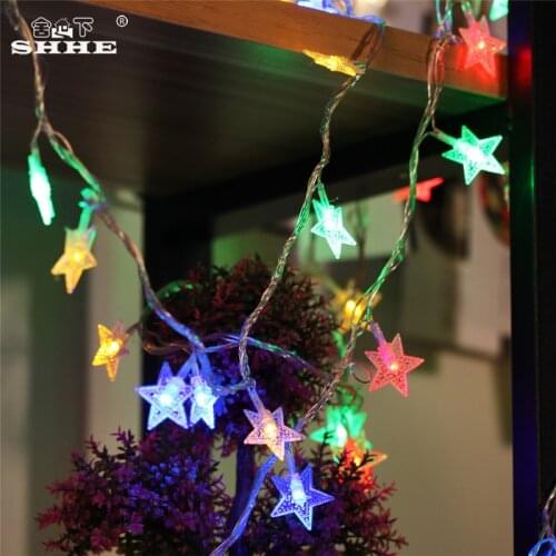 Battery Operated String Lights 5M 40 LED Star Fairy Lights for Bedroom Garden Christmas Wedding Party Holiday Decoration