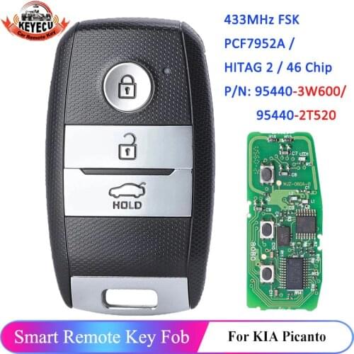 KEYECU Smart Remote key Fob 433MHz ID46 for Kia Optima Sportage 2014-2016 95440-3W600