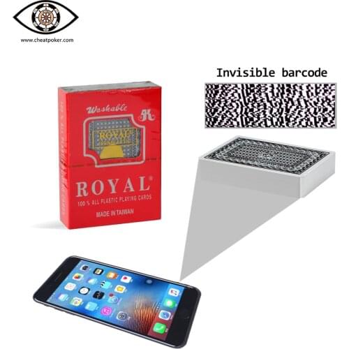 ROYAL Plastic Playing Cards Bridge Size Magic Tricks Deck Party Board Game Anti Cheat Poker For Analyzer