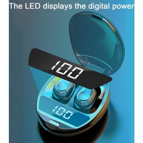 L30 Bluetooth 5.0 TWS Digital Display In-ear 9D Stereo Music Sports Earphones