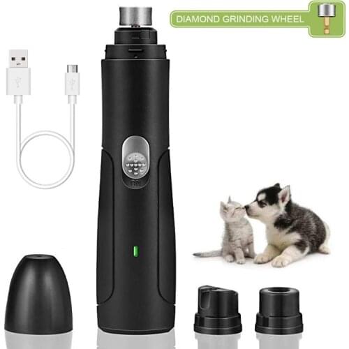 Pet Dog Nail Grinder Rechargeable USB Animal Clipper Nail Clippers For Dog Cat Nail Grooming Trimmer Low Noise Dog Products