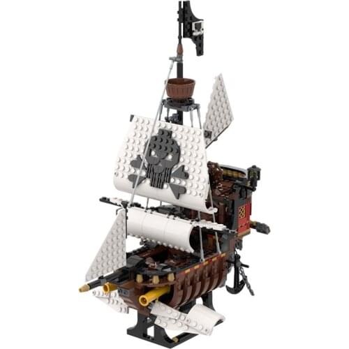 MOC Game Spaceship Series Sky Skeleton Ship Piratess Toys Bricks Educational Warship Gift Kids Toy Set Collection 662Pcs