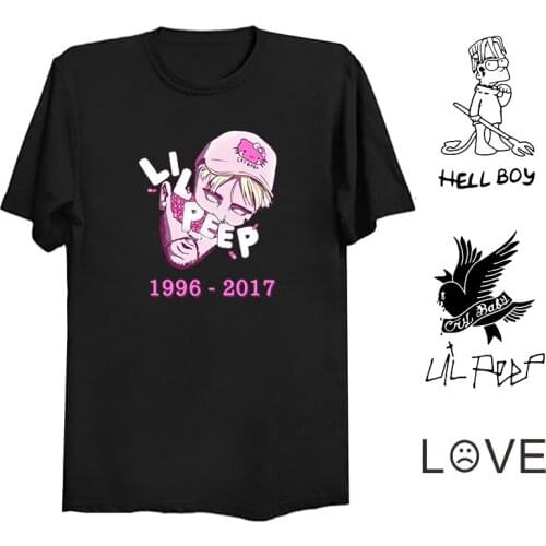 Lil Peep Fashion Funny T-shirts Men T Shirts Casual Cool Hipster Brand Harajuku Homme T-shirts Men T Shirts Kawaii Men Clothing