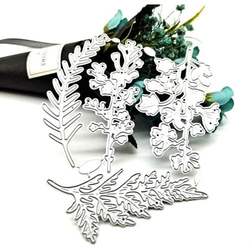 2021 New 4pcs/lot branches Metal Cutting Dies Stencil Die Cut Scrapbooking Craft Stamps