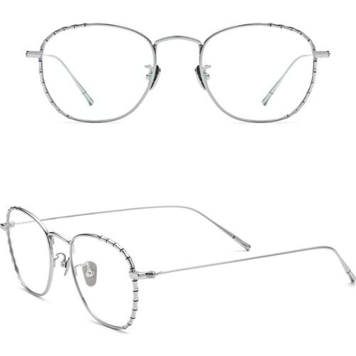 Belight Optical Men Women Retro Cool Bamboo Ultra Thin Square Design Glass Prescription Eyeglasses Spectacle Frame Eyewear
