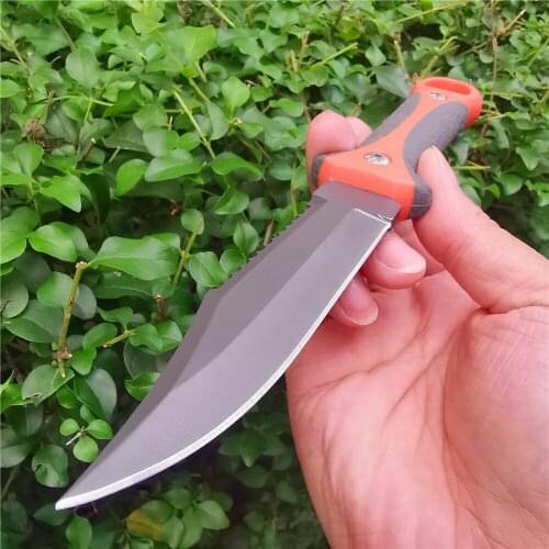 Fixed Blade Sharp Knife Wilderness Tactical Essential Tool w/ K Sheath for Camping Hunting Survival Outdoor Activities Mens Gift