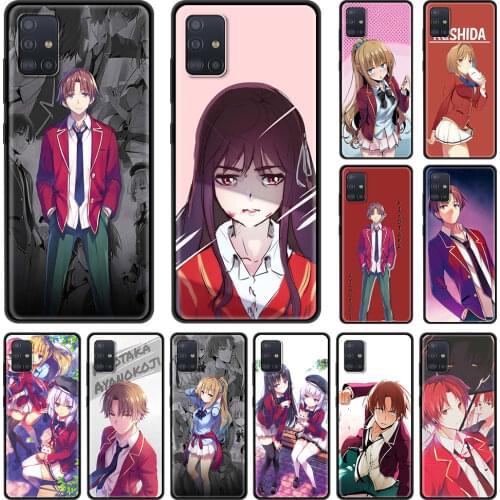 Classroom of the Elite Anime Silicon Phone Case for Samsung Galaxy A51 A71 A21S A12 A11 A31 A52 A41 A32 5G A72 A02S Back Cover