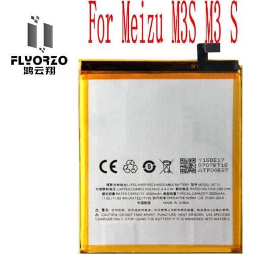 New High Quality 3020mAh BT15 Battery For Meizu M3S M3 S Mobile Phone