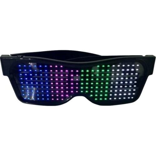 LED Bluetooth Glasses Blinds Dynamic Party Equipment Party Luminous Props APP Controlled Luminous Glasses