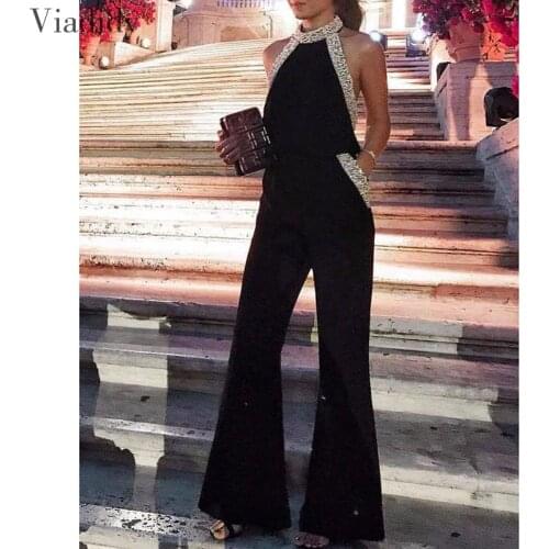 Viadidy Womens Evening Trouser Overalls