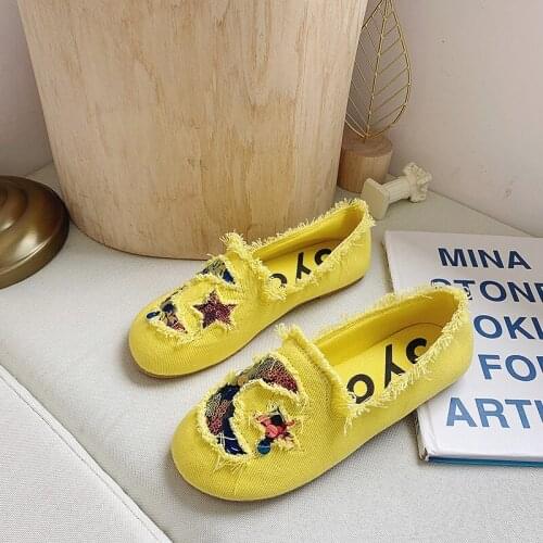 QWEDF 2019 Women Flats shoes Loafers Candy Color Slip on Flat Shoes Ballet Flats Comfortable Ladies shoe zapatos mujer Z2-82