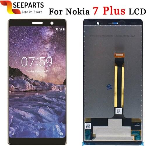 6.0" Display For Nokia 7 Plus LCD 7Plus Display Touch Screen Digitizer For Nokia E7 Plus LCD Replacment TA-1062 LCD