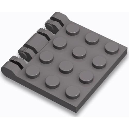 10PCS 44570 Hinge Plate 3 x 4 Locking Dual 2 Finger Building Blocks Parts MOC DIY Education Build Toys Brick