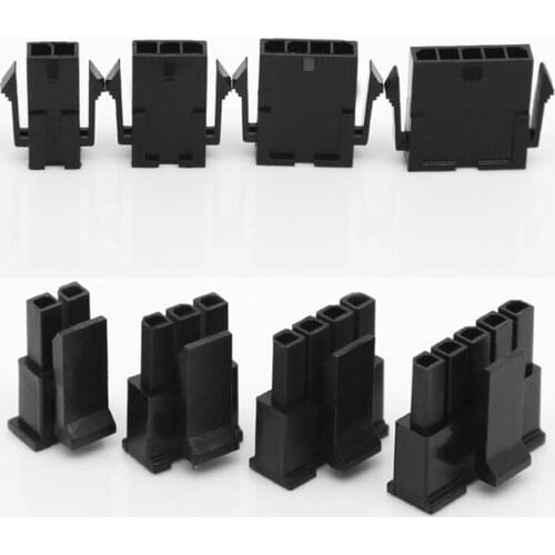 50PCS/1LOT Small 5557 Molex 3.0mm Connector Single row Male/Female Plastic Shell Housing for PC Notebook power 1*2 3 4 5 6Pin
