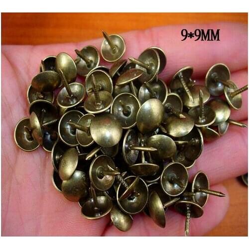 500pcs Antique furniture Nails Glossy Nails Decorative nail wooden box 9 * 9 special vesicles nails