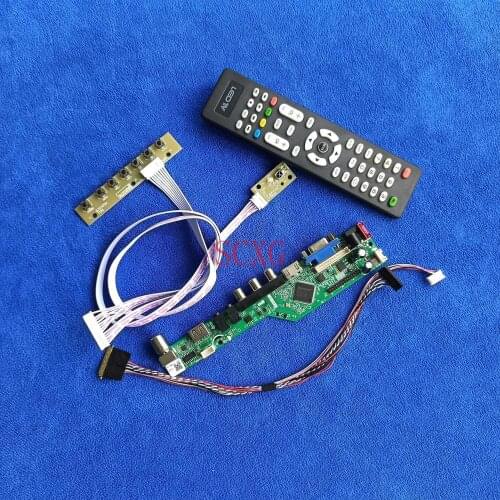 AV VGA USB HDMI-compatible DIY Kit 40-Pin LVDS LCD LED Monitor controller board 1024*600 Fit HSD101PFW2/HSD101PFW4 Signal analog