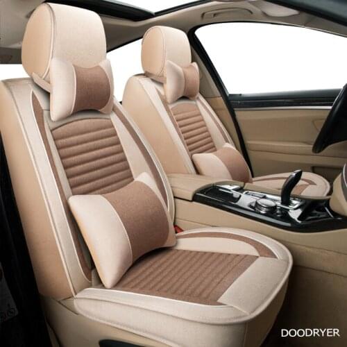 DOODRYER flax car seat covers For Skoda Octavia 2 a7 a5 a3 Fabia Superb 2 3 Rapid Yeti super auto accessories seat cover cars