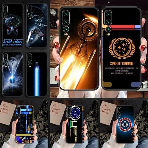 Star Trek Stars spaceship Phone case For Huawei P Mate P10 P20 P30 P40 10 20 Smart Z Pro Lite 2019 black soft cover art shell 3D