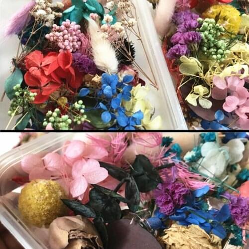 1 Box Natural Nail Flowers Dried Decorations Dry Flower 3D Nails Accessories Press on Nail DIY Jewelry Professional Salon Design