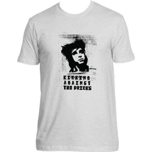 Nick Cave Tee shirt Kicking Against the Pricks WHITE Tee Shirt Men T Shirt 100% Cotton