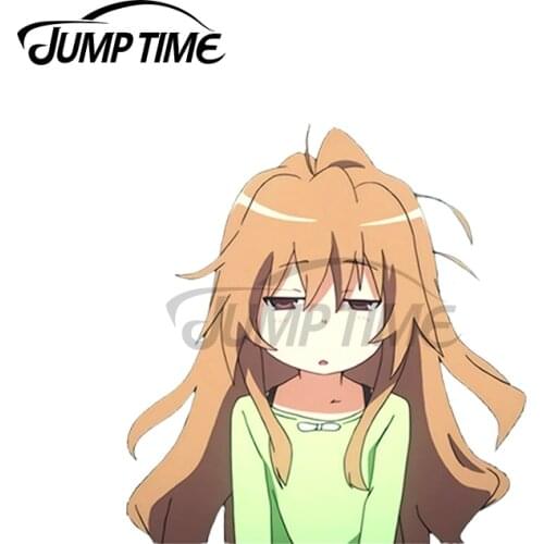 JumpTime 13 x 6.9cm For Sleepy Taiga Toradora! Car Stickers Laptop Decal Bumper Surfboard Waterproof VAN Laptop Car Styling