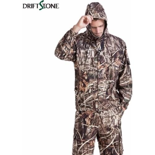 Camouflage Hunter Clothing Set Bionic Camouflage Clothes Suits fwater-proof and Free Breathing Hunter Equipment