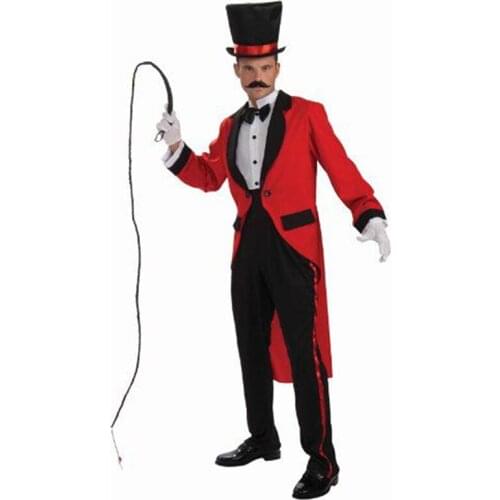 Custom Made to Measure Ringmaster Red tailcoat with black collar and pocket,BESPOKE long tail tuxedo tailcoat,TAILORED MEN SUITS