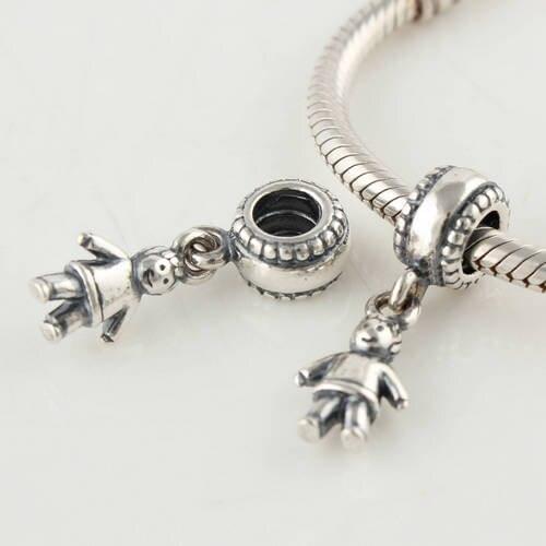 Fashion Jewelry Suitable For Charm Bracelet 925 Sterling Silver Little Girl Charm Beads Vintage Beads For Women & Men Jewelry