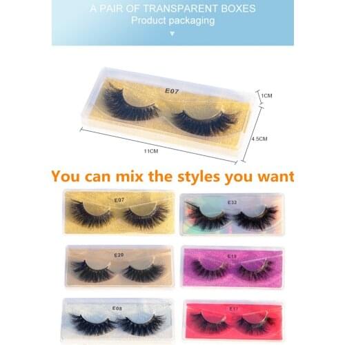 8D Mink Eyelashes E series Long Lasting Mink Lashes Natural Dramatic Volume Eyelashes Extension Thick Long 8D False Eyelashes