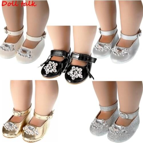 DollTalk 2019 Newest Arrival Crystal Doll Shoes Shoes For 18 Inch BJD Toy Mini Doll Shoes for Sharon Doll Boots Doll Accessories