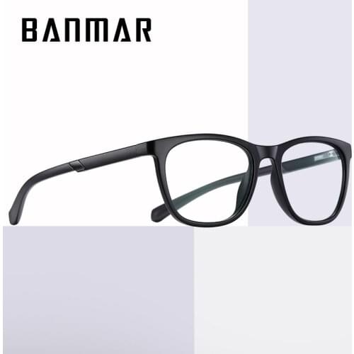 BANMAR TR90 Anti Blue Light Glasses Women Men Computer Glasses Myopia Prescription Eyewear Glasses