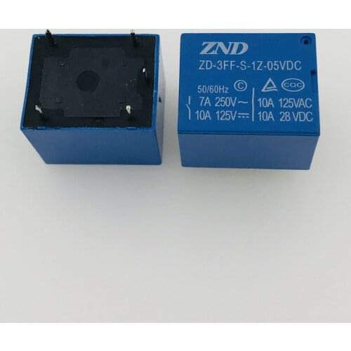 Original ZD-3FF-S-1Z-05VDC 5pin 7A250VAC T73 relays