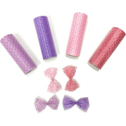 Factory Direct Sales Mesh Fabric Cut Rolls Princess Dress Evening Dress Fabric Wedding Decoration Ribbon