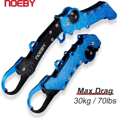 Noeby 2021 NEW Collapsible Fishing Grip Aluminum Alloy Tackle Lip Grip Hook Controller Adjustable with Connect Ring Fishing Tool