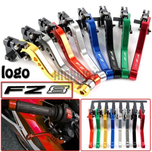 Motorcycle Brake Handle Bar Lever CNC Aluminum Short Adjustable Brake Clutch levers For Yamaha FZ8 FZ 8 2011-2015