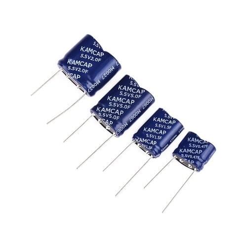 1PCS Super capacitor farad capacitor combination type 5.5V 0.22F 0.47F 1F 1.5F 2F 4F 5F 10F