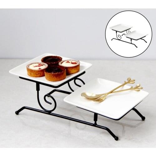 Wedding Dessert Tray Cake Stand Wedding Party Birthday Decorations Plate Cakes Biscuits Display Decoration Plates