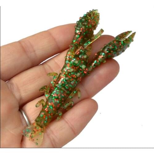 High Quality Fishing Soft Lure Quick Sinking Shrimp Artificial Lures Bait 9cm/8.5g 5 Pieces/Bag