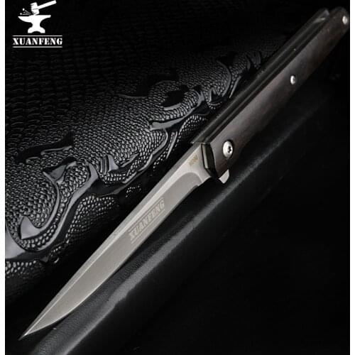 XUAN FENG field folding knife high hardness tactical knife camping hunting short knife self-defense tactical knife