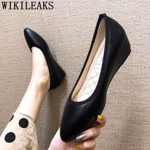 Wedges Shoes For Women Pointed Heels Black Heels Elegant Shoes For Woman Ladies Office Shoes Pink Heels Fashion Scarpe Donna