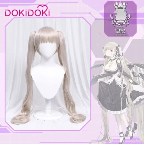 DokiDoki-R Azur Lane Formidable Cosplay Wig Women Lony Ponytail Hair Azur Lane Formidable Cosplay Wig