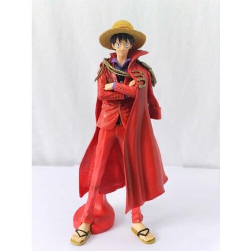 25cm Anime One Piece Roronoa Zoro Red Clothes Luffy Theatrical Edition Action Figures Collectible Model Toys Christmas gift Doll