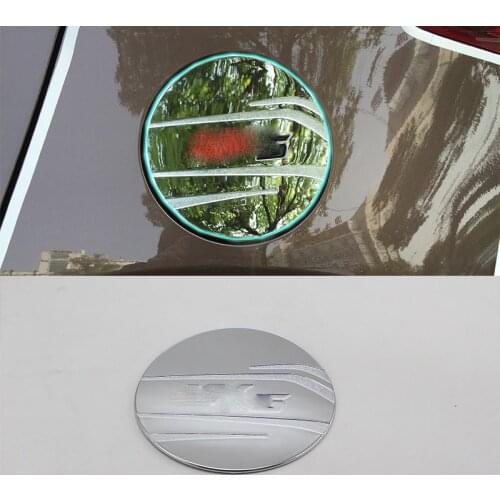 Car Accessories Exterior ABS Chrome Oil Fuel Gas Tank Cap Cover Pad Sticker Cover Trim 1pc For Kia KX5/Sportage 2016 Car Styling